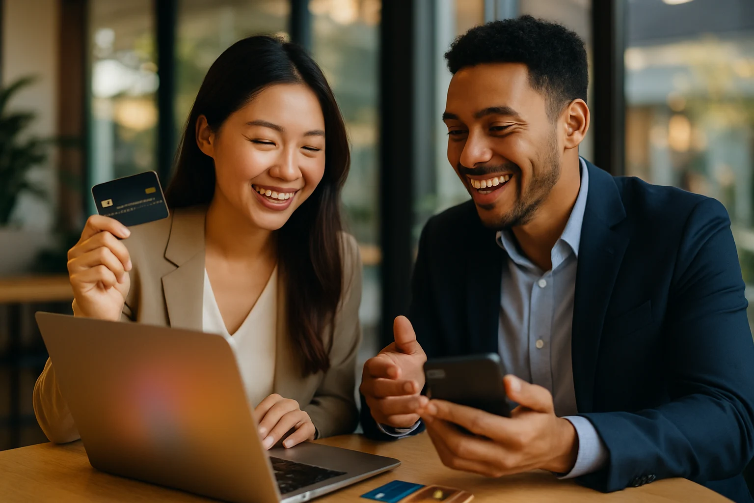 手機螢幕顯示各種行動支付APP與信用卡綁定畫面