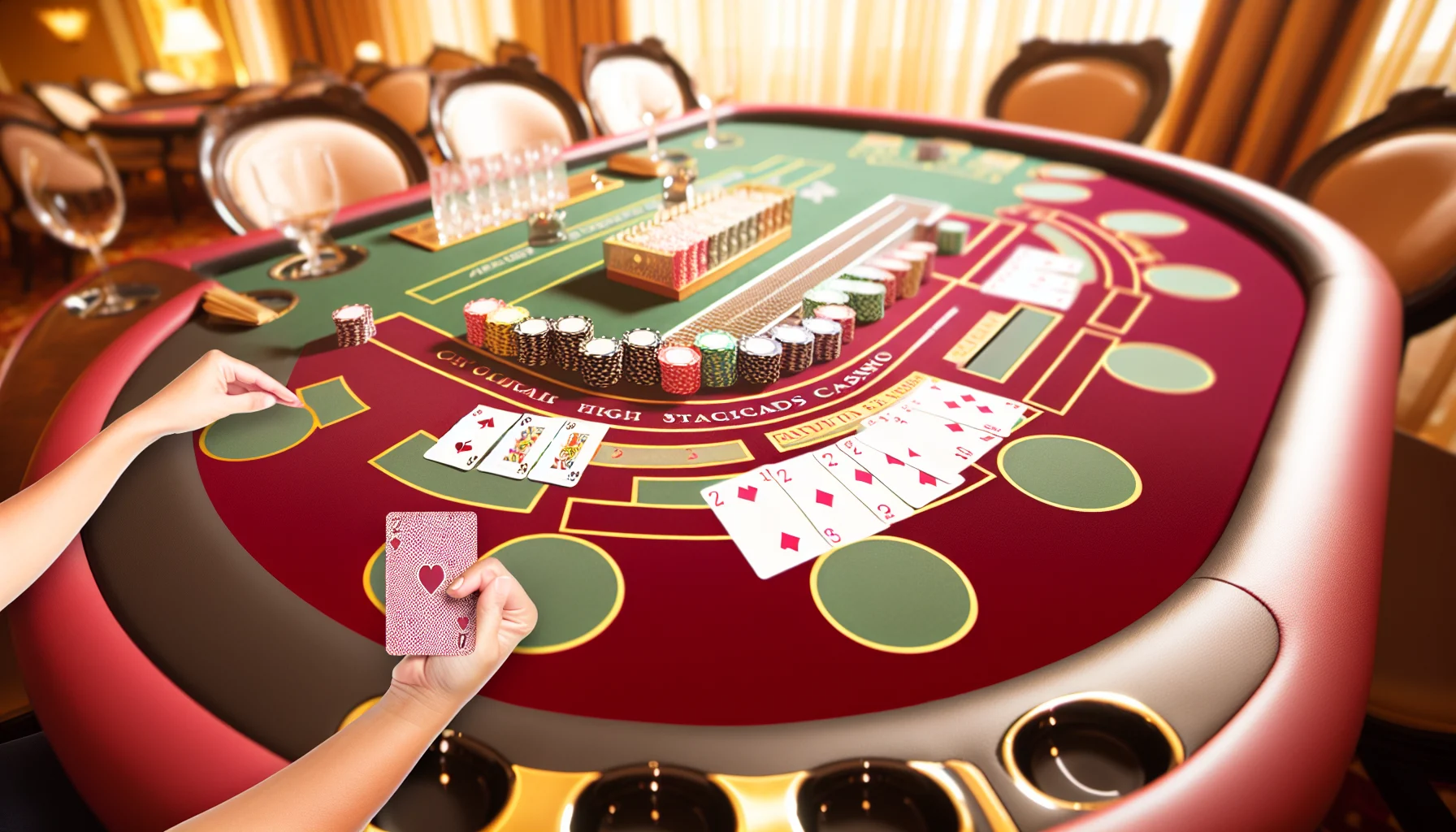 百家樂下注籌碼擺放策略示意圖